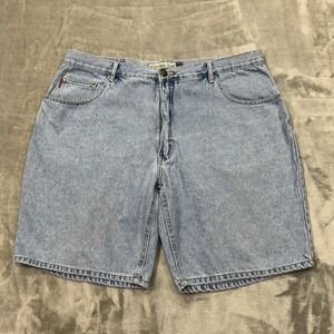Vtg Bugle Boy Shorts Mens 42W Blue 750 Denim Jean Jorts Outdoor Workwear Pockets